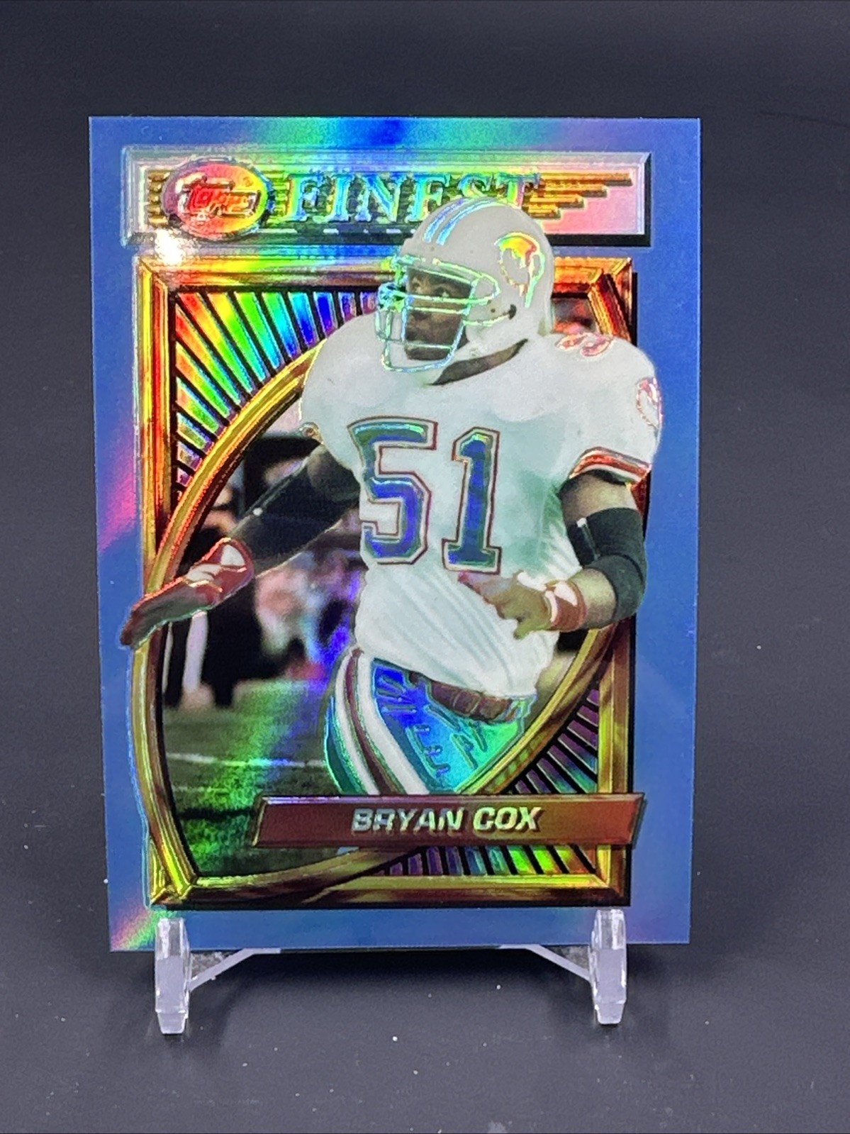 1994 Bryan Cox Topps Finest Football Refractor #97 *NICE* Miami Dolphins