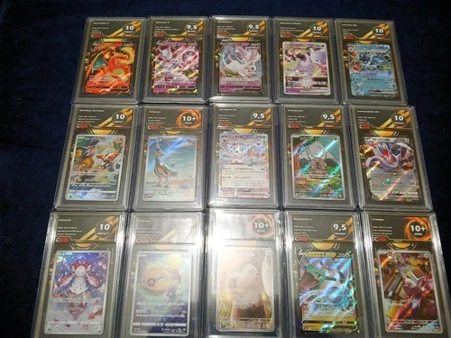 Lot FOMO-10 15 Japanese Graded Pokemon Cards CGG