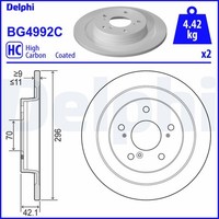 2X Bremsscheibe Delphi BG4992C FüR Civic Honda IX FK Vtec Type FK2