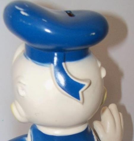 Vintage Disney Donald Duck 10.5" Play Pal Plastics Bank Made In USA - Bild 6 von 10