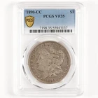 1890-CC Morgan Dollar $1 VF35 PCGS Key Date Carson City 31317