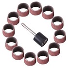 100* 600 Grit Sanding Bands Drums Sleeves and 1/8inch Mandrel for Rotary Tools T