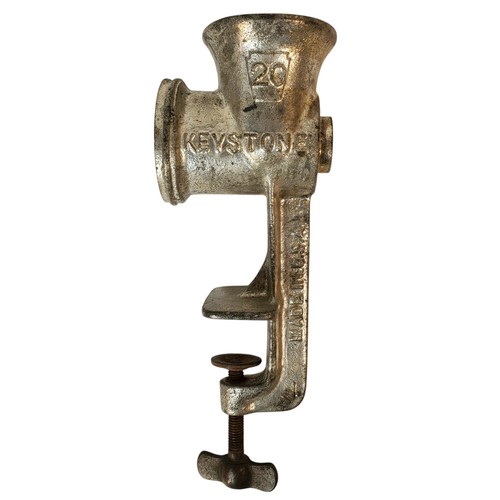 Vintage Cast Iron Meat Grinder - Keystone #20. Parts Only. - Picture 3 of 7