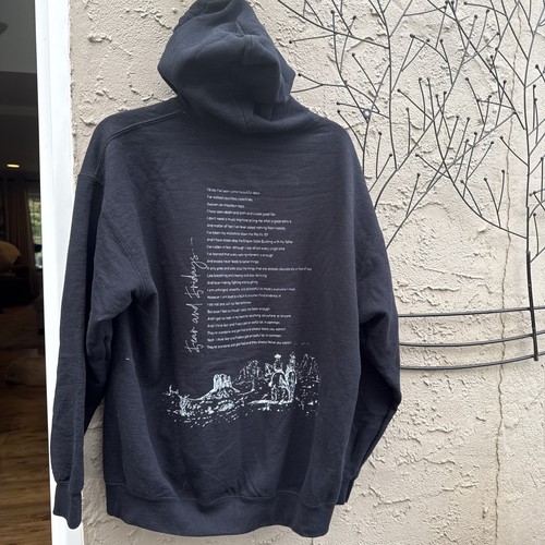 Sudadera Zach Bryan Fear & Fri gira de música country unisex negra con capucha talla grande. - Imagen 6 de 9