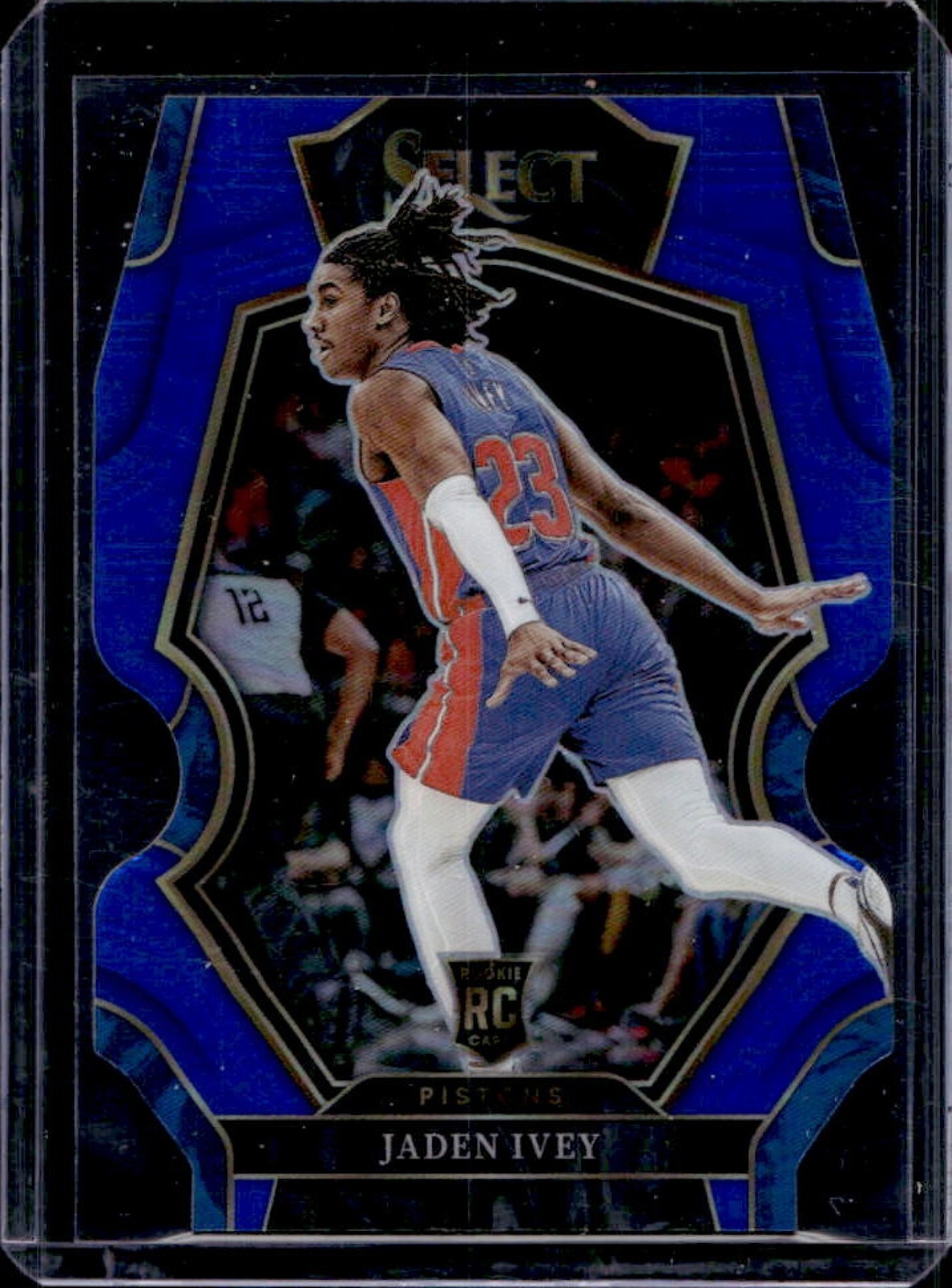2022-23 Select Jaden Ivey RC Blue Prizm Die Cut Premier #131/249 Pistons