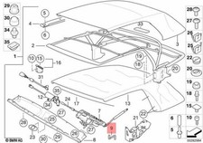 Genuine BMW Convertible Soft Top Emergency Operation Crank Handle 67618370817