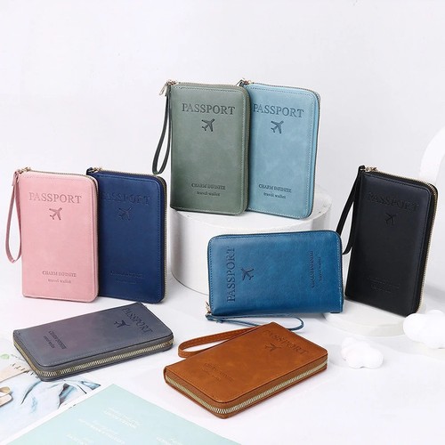 Reisebrieftasche RFID Reisepassetui Hülle Etui Karten Ausweis Damen Herren Multifunktion - Bild 2 von 14