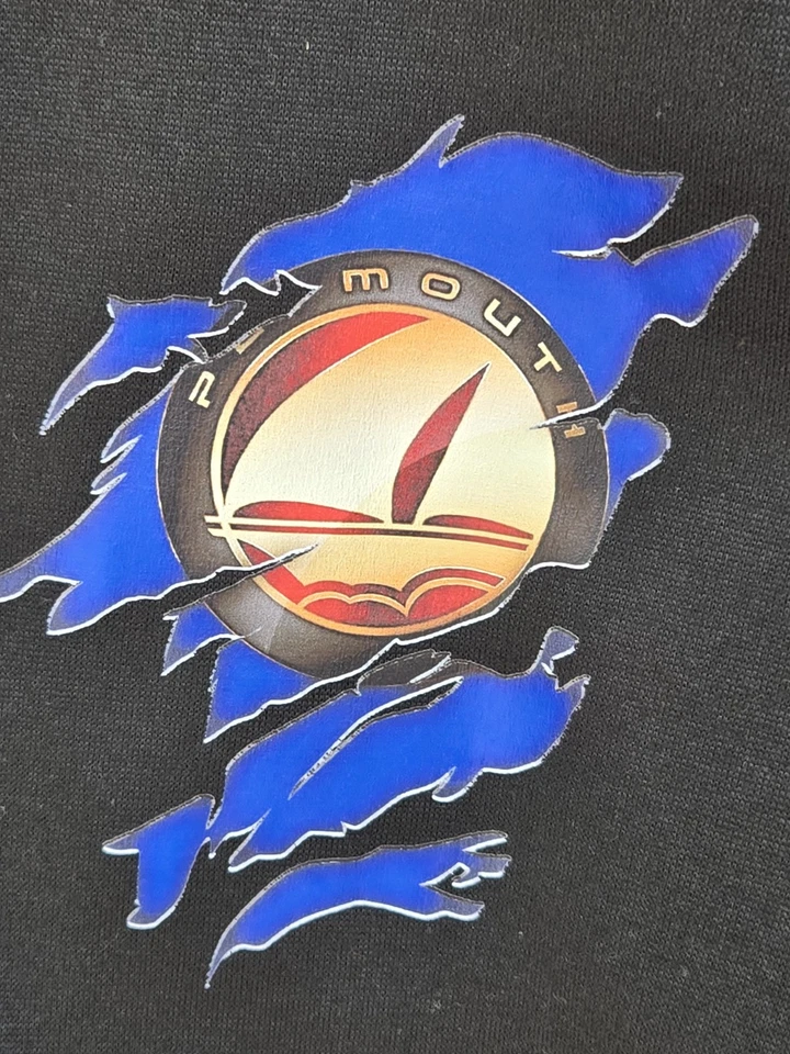 Plymouth Dodge Chrysler мужской 5XL Varsity стиль черный белый куртка кнопки - Изображение 3 из 4