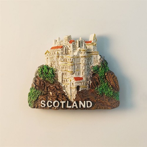 Scotland Fridge Magnet Refrigerator Sticker Resin Edinburgh Castle Souvenir Gift - Picture 1 of 4