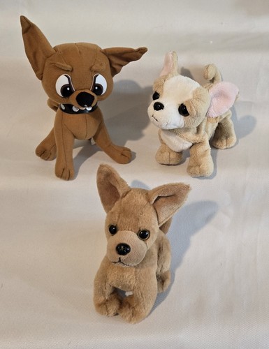 3 Plush Chihuahuas, Ganz (No Code), Ace, 1 Unbranded  - Picture 1 of 18