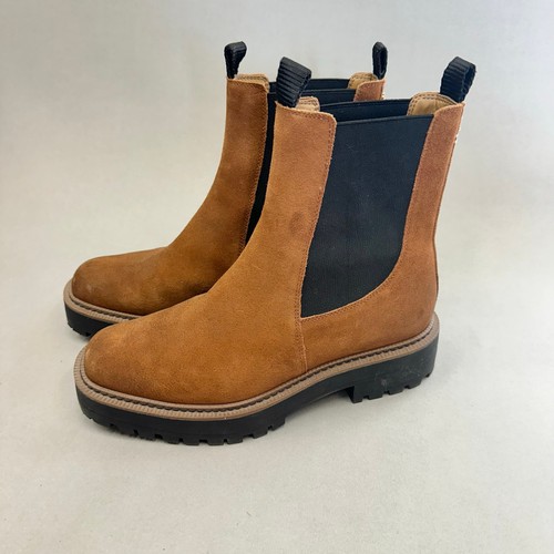 Sam Edelman Laguna Chelsea Boots in Frontier Brown Size 9 Lug Sole Pull On - Picture 2 of 15