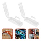  200PCS Wire Cord Identification Box with Clear Waterproof Plastic Holder and