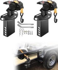 Dual-Pivot Retractable Trailer Bed Ratchet Straps, Multi-Angle Rotation Bed(2P)