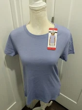 DKNY Women's Organic Cotton Short Sleeve Tee  Purple Medium NWT