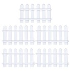 5 Stück Gartenzaun, Kunststoff, weiße Kanten, dekorative Landschaftspfad-Paneele