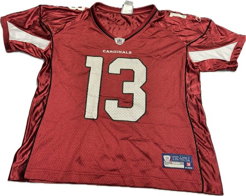 Kurt Warner Arizona Cardinals Women’s L Reebok On Field Jersey NFL Equipment Red