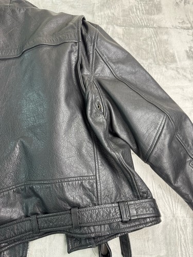 Vintage Arizona Biker Leather Jacket Removable Thinsulate 3m Liner Mens Size 48 - Picture 8 of 13