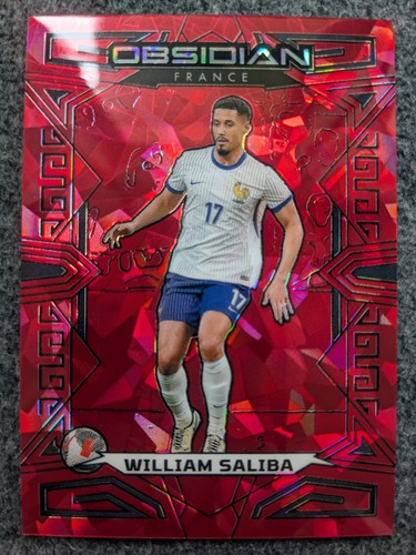 2023-24 PANINI OBSIDIAN WILLIAM SALIBA RED CRYSTALS ELECTRIC ETCH#168#25/30