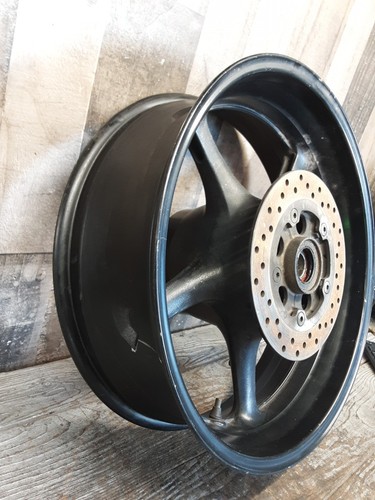 2008 08 06-09 Yamaha YZF R6S Rear Back Wheel Rim Rotor 17x5.5 Straight - Picture 5 of 12