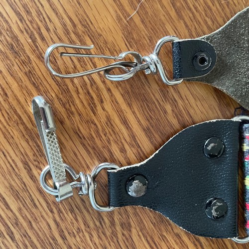 Hippie Camera Strap 2 inch wide Woven Multicolor Thick Stripe Geometric Vintage - Picture 4 of 4