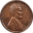 1912-S Lincoln Cent, Choice AU, Partial Luster, Semi-Key Date, Start 99c No Res!