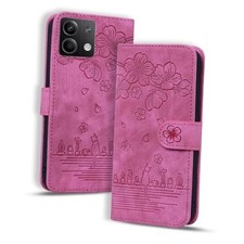 Flip Case for Premium PU Leather Wallet Folio Xiaomi Redmi Note 13 Pro Rose Red