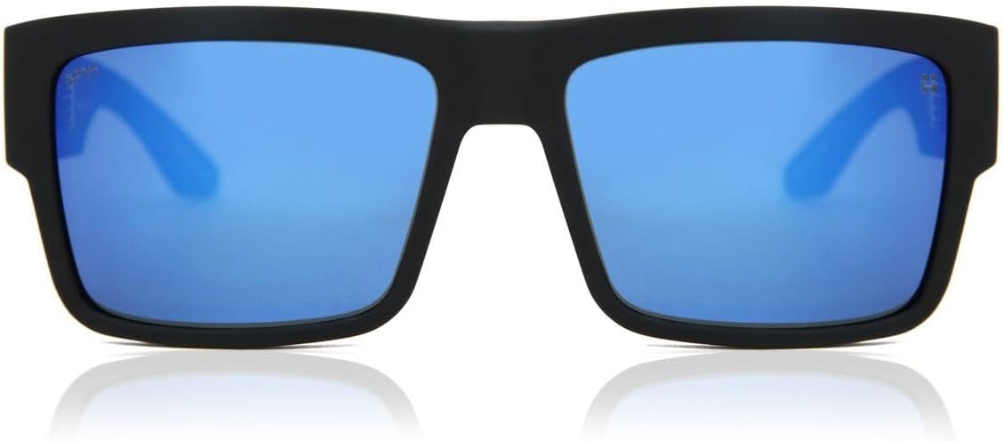 SPY - Cyrus Matte Black Happy Dark Grey Polar wDark Blue Mirror Sunglasses 17590₽