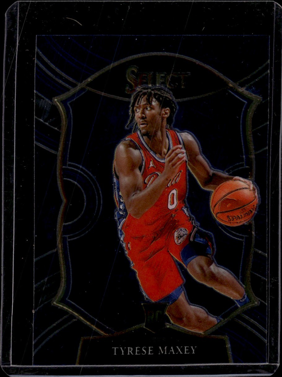 2020-21 Panini Select #81 Tyrese Maxey Philadelphia 76ers Rookie
