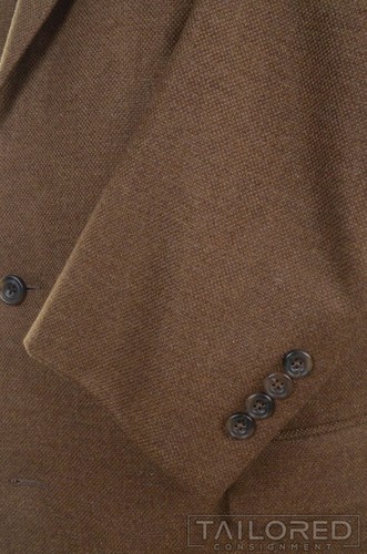 Giacca cappotto sportivo blazer SOUTHWICK marrone 100% CASHMERE TWEED pizzo risvolto - 46 L - Foto 6 di 9