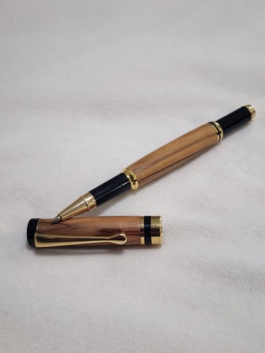 Hauser Bill 707 SF Brown Wood Grain Pen Germany VINTAGE NEEDS INK - Picture 2 of 9