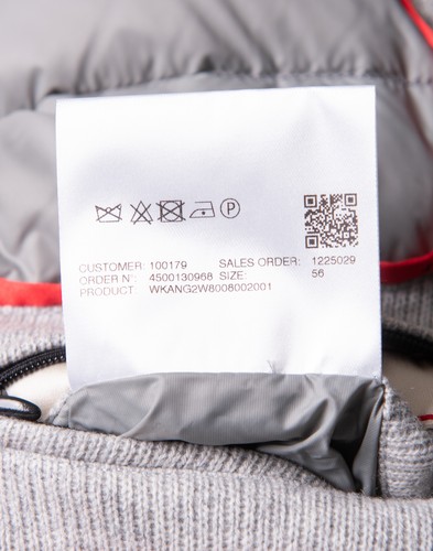 RRP€1398 KIRED Down Knitted Parka Jacket IT56 US46 3XL HANDMADE Cashmere Blend - Picture 10 of 11