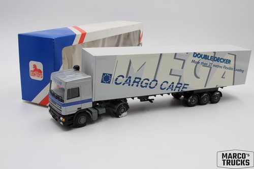 Lion-Toys DAF 95 SC Box Semi-Trailer Truck “Cargo Care Double Decker” 1:50 /LI22 - Picture 1 of 1