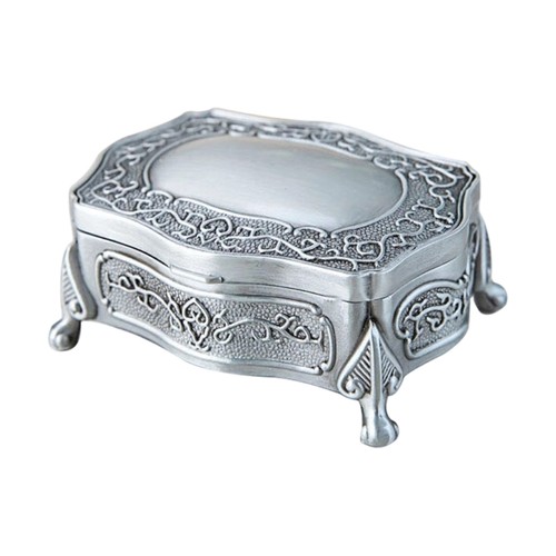 Antique European Styles Jewelry Case Sturdy Alloy Decorative Gift Keepsakes Box - Picture 7 of 8