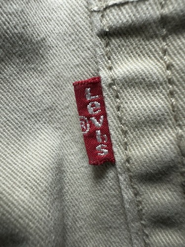 Levi's 514 Jeans Mens 31x32 Khaki Tan Chino Slim Fit Straight Leg Cotton Denim - Picture 8 of 10