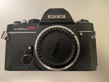konica autoreflex tc  works, old warhorse.  Meter works .. body only 