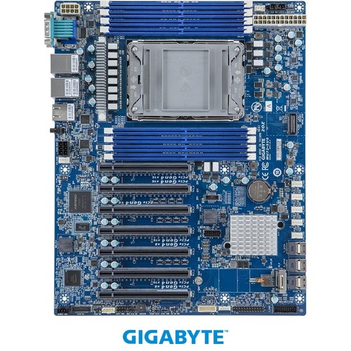 Gigabyte MU72-SU0 Motherboard Xeon LGA4189 Socket P+ C621A Max64G DDR4 ATX - Picture 3 of 8