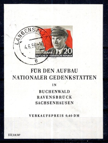 Art.Nr.b34 DDR MiNr.Bl.14 gestempelt 32.- ME