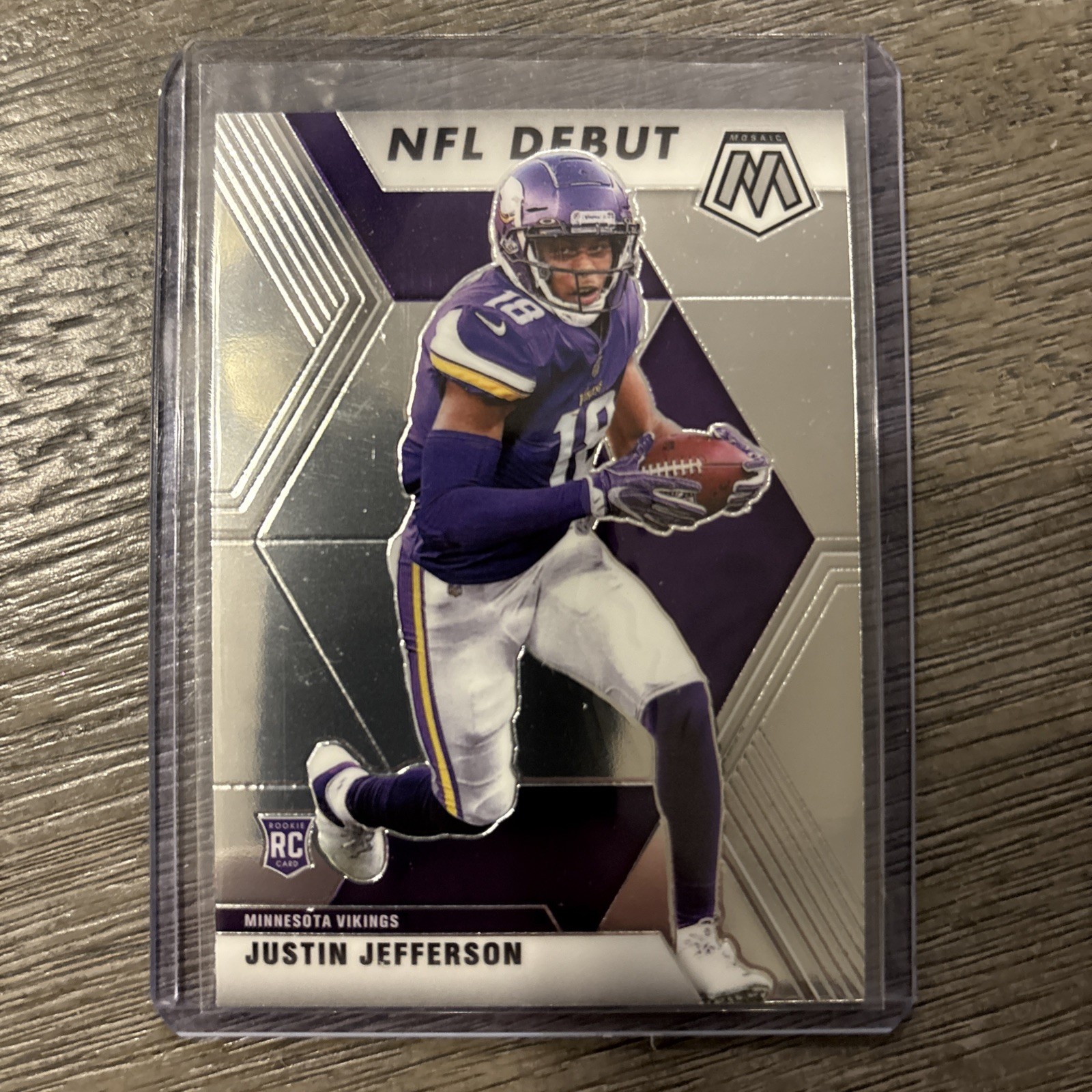 2020 Panini Mosaic - NFL Debut Justin Jefferson #270 Silver Prizm (RC)