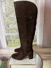 Franco Sarto Over The Knee Suede Boot, Size 7.5 NWOB 