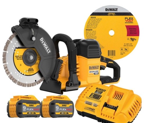 DeWalt DCS692X2 60V Max Brushless 9” Cut Off Saw Kit