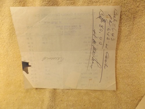 THE PROCTOR & GAMBLE DISTRIBUTION Co. Rechnung an Keeseville Grocery, New York 1937 - Bild 2 von 2