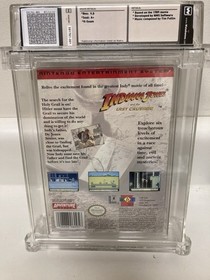 NES Indiana Jones Last Crusade,rare Harrison Ford,New wata 9.0 A+ sealed Obo,vga
