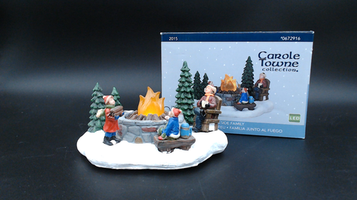 Carole Towne Collection Fireside Family 2015 LED Light Up Holiday Decor 0672916 - Video 1 of 1