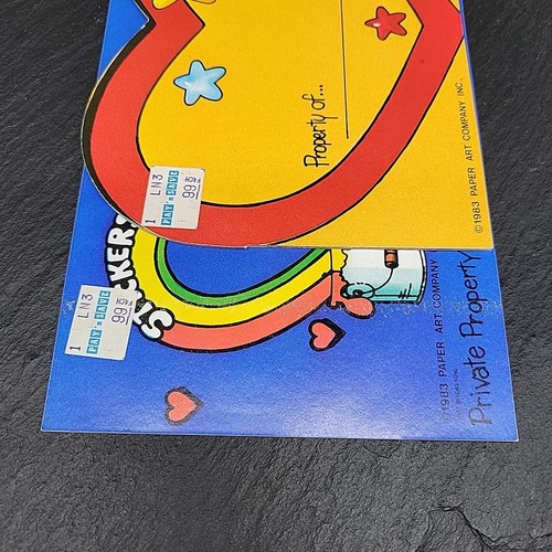 Lot of 2 Vintage Sticker Books Paper Art Collector's Keeper Album 1983 - Picture 4 of 13