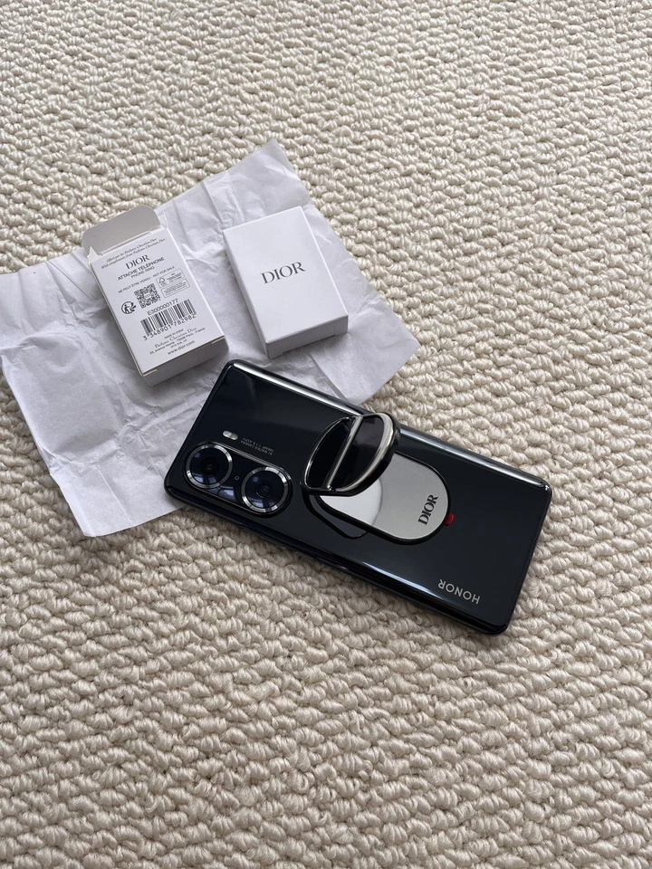 CD Logo Mirror Phone Ring Holder Stand Dual Mirror 3M BLACK GWP - Image 3 of 4