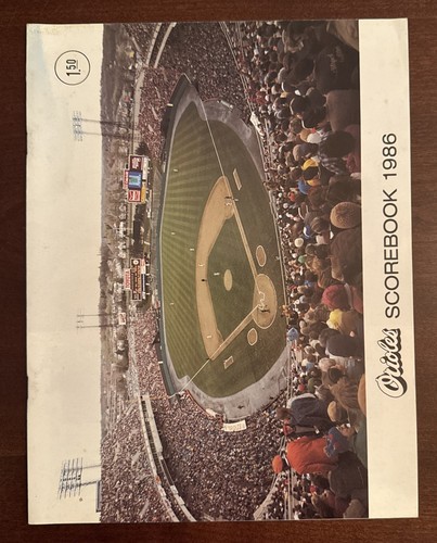 Programa/libro de partituras de Baltimore Orioles vs New York Yankees 1986 - sin anotar - Imagen 2 de 9
