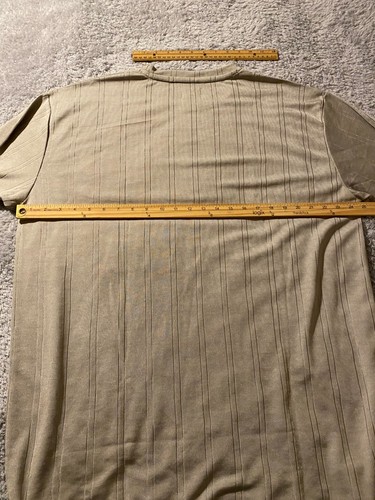 T-shirt uomo king size taglia XL in rayon marrone - Foto 5 di 6