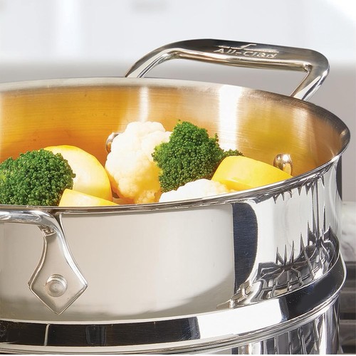 All-Clad E414S564 5-Quart Steamer 5-Quart, Silver - Picture 3 of 8