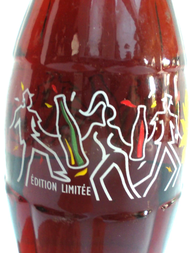 COCA-COLA BOUTEILLE VERRE BOTTLE DANSEURS SOLEIL 2001 EDITION LIMITEE FRANCE 02 - Photo 3/4