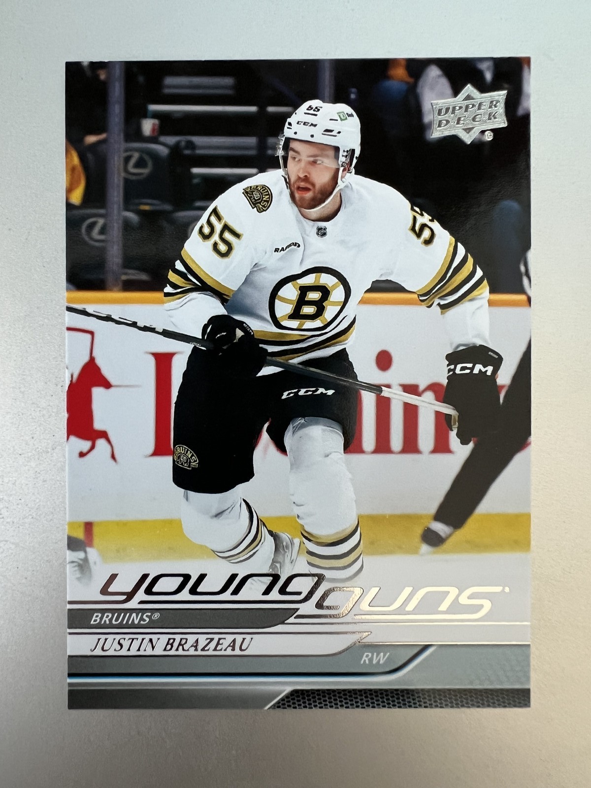 2024-25 Upper Deck Series 1 Justin Brazeau #222 Young Guns